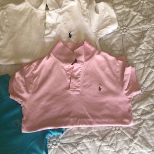 Boys Polo Ralph Lauren shirt size 7. Pink.